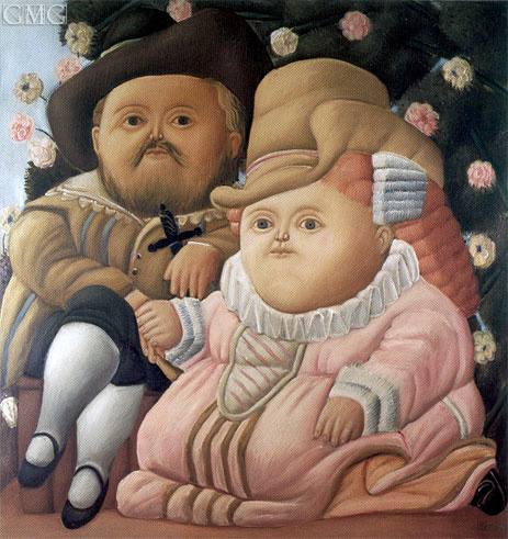 Rubens and his Wife, 1965 | Fernando Botero | Gemälde Reproduktion
