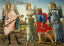 Three Angels and Young Tobias | Filippino Lippi | Painting Reproduction