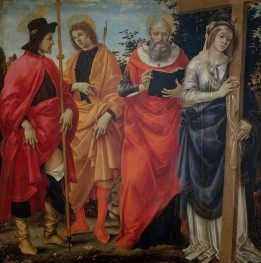 Saint Roch, Saint Sebastian, Saint Jerome and Saint Helena | Filippino Lippi | Painting Reproduction