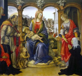 Madonna with Child and Saints | Filippino Lippi | Painting Reproduction