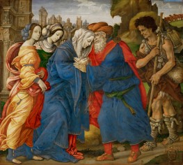 The Meeting of Joachim and Anne outside the ..., 1497 by Filippino Lippi | Painting Reproduction