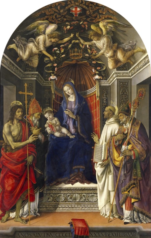 Filippino Lippi | Signoria Altarpiece (Pala degli Otto), c.1424/26 Signoria Altarpiece (Pala degli Otto), c.1424/26 | Filippino Lippi
