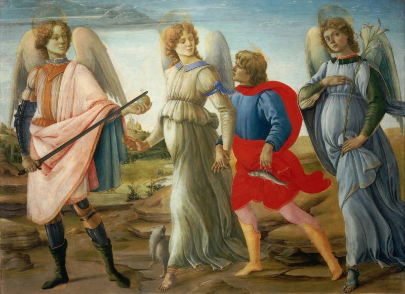 Filippino Lippi | Three Angels and Young Tobias, 1485 Three Angels and Young Tobias, 1485 | Filippino Lippi