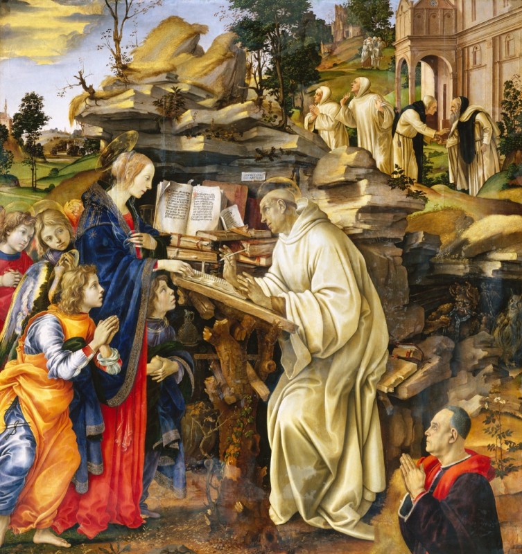 Filippino Lippi | Apparition of the Virgin to Saint Bernard, 1486 Apparition of the Virgin to Saint Bernard, 1486 | Filippino Lippi