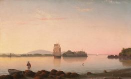 Owl's Head, Penobscot Bay, Maine, 1862 by Fitz Henry Lane | Painting Reproduction