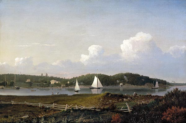 Fresh Water Cove from Dolliver's Neck, Gloucester, c.1850/54 | Fitz Henry Lane | Painting Reproduction