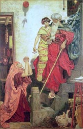 Elijah Restoring the Widow's Son, 1868 by Ford Madox Brown | Painting Reproduction