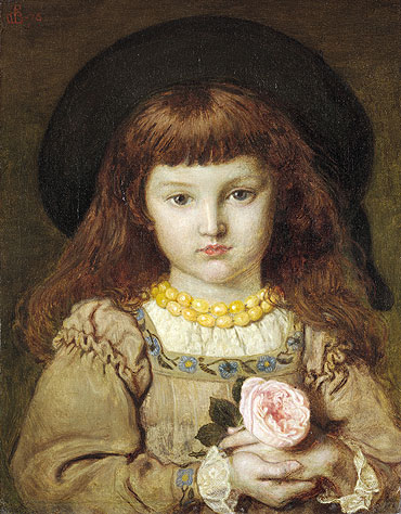 La Rose de l'Infante (Effie Stillman), 1876 | Ford Madox Brown | Painting Reproduction