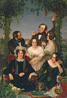 Family Group (The Bromley Family) | Ford Madox Brown | Painting Reproduction