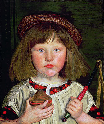 The English Boy, 1860 | Ford Madox Brown | Gemälde Reproduktion