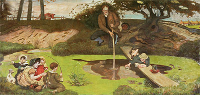 Dalton Collecting Marsh Fire Gas, c.1879/93 | Ford Madox Brown | Painting Reproduction