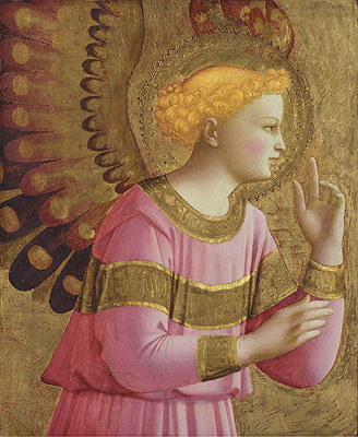 Annunciatory Angel, c.1450/55  | Fra Angelico | Painting Reproduction