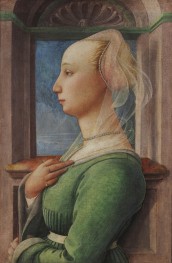 Profilporträt einer jungen Frau | Fra Filippo Lippi | Gemälde Reproduktion