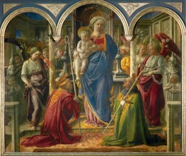 The Virgin and Child Surrounded by Angels, Saint ..., 1437 by Fra Filippo Lippi | Painting Reproduction