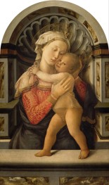 Mary with Child, c.1442/50 by Fra Filippo Lippi | Painting Reproduction