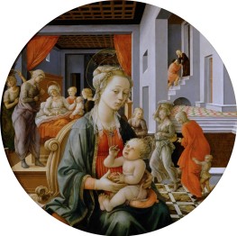 Madonna with the Child and Scenes from the Life of St Anne | Fra Filippo Lippi | Painting Reproduction