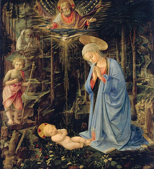 The Adoration in the Forest, 1459 | Fra Filippo Lippi | Painting Reproduction