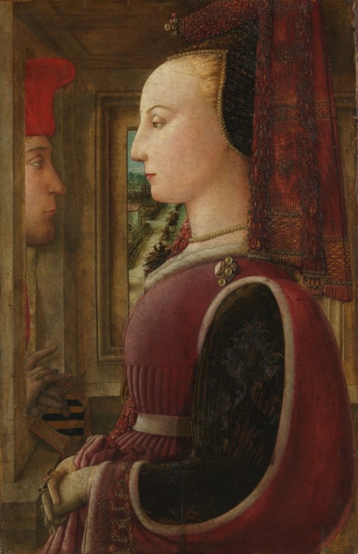 Fra Filippo Lippi | Portrait of a Woman with a Man at a Casement, 1440 Portrait of a Woman with a Man at a Casement, 1440 | Fra Filippo Lippi