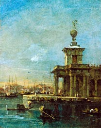 The Dogana, Venice, c.1780/89 von Francesco Guardi | Gemälde-Reproduktion