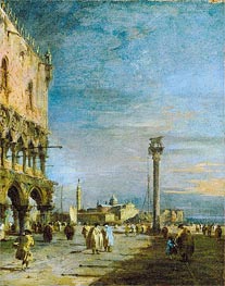 The Piazzetta, Venice, c.1780/89 von Francesco Guardi | Gemälde-Reproduktion
