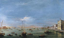 View of the Giudecca Canal and the Zattere, c.1757/58 by Francesco Guardi | Painting Reproduction