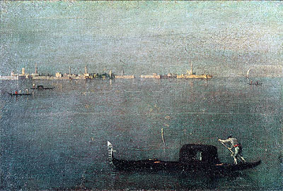 Gondola on the Lagoon, c.1793 | Francesco Guardi | Gemälde Reproduktion
