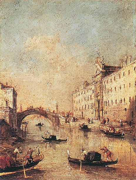 Rio dei Mendicanti, c.1793 | Francesco Guardi | Painting Reproduction