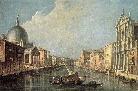 Venice: Canale Grande, c.1777 | Francesco Guardi | Gemälde Reproduktion