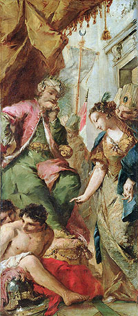 Sophronia Asking the Saracen King Aladine to Release the Christian Prisoners, c.1760 | Francesco Guardi | Painting Reproduction
