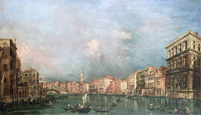 The Grand Canal, Venice, undated | Francesco Guardi | Painting Reproduction