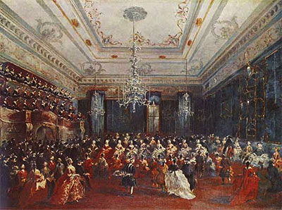 Venetian GalaConcert in the Sala dei Filarmonici, 1782 | Francesco Guardi | Painting Reproduction