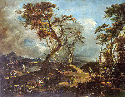 Landscape, c.1780 | Francesco Guardi | Gemälde Reproduktion