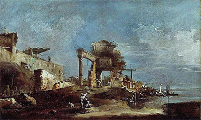 Capriccio | Francesco Guardi | Gemälde Reproduktion