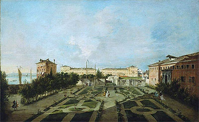 The Garden of the Palazzo Contarini dal Zaffo, c.1780 | Francesco Guardi | Painting Reproduction