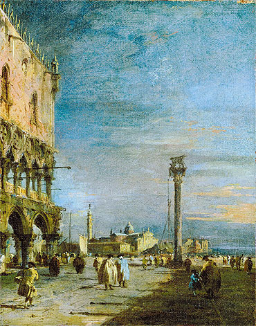 The Piazzetta, Venice, c.1780/89 by Francesco Guardi | Canvas Print