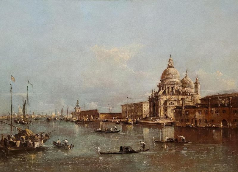 Die Kirche Santa Maria della Salute, Venedig | Francesco Guardi | Gemälde Reproduktion