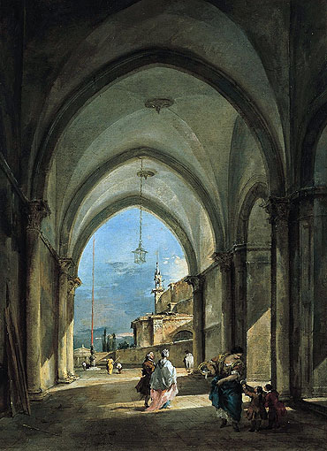 Venetian Capriccio, c.1760/65 | Francesco Guardi | Gemälde Reproduktion