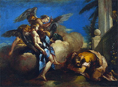 The Angels Appearing to Abraham | Francesco Guardi | Painting Reproduction