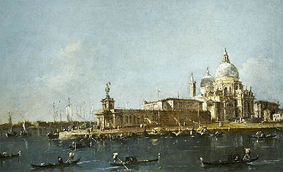 View of Grand Canal with the Dogana, c.1780 | Francesco Guardi | Gemälde Reproduktion