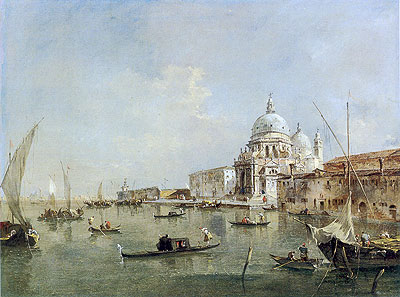 Venice: Santa Maria della Salute and the Dogana | Francesco Guardi | Painting Reproduction