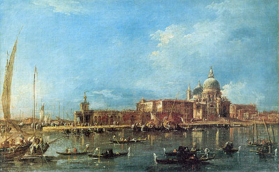 Venice: the Dogana with Santa Maria della Salute | Francesco Guardi | Painting Reproduction
