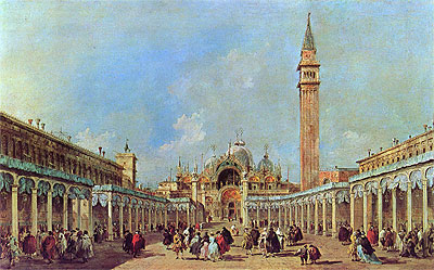 The Festival at Piazza San Marco, undated | Francesco Guardi | Painting Reproduction