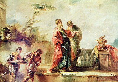 The Marriage of Tobias (detail), c.1750/53 | Francesco Guardi | Painting Reproduction