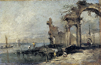 Capriccio with Ruins, undated | Francesco Guardi | Gemälde Reproduktion