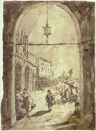 Venezianische ... | Francesco Guardi | Gemälde Reproduktion