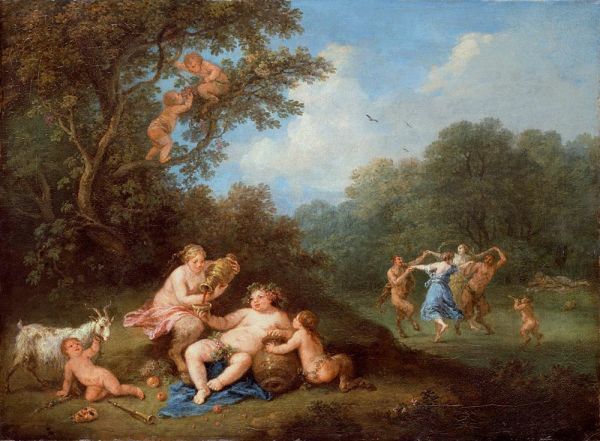 Bacchanal, b.1788 | Francesco Zuccarelli | Gemälde Reproduktion