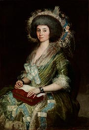 Die Frau von Ceán Bermúdez, c.1785 von Goya | Gemälde-Reproduktion