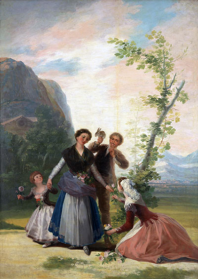 The Flower Girls or Spring, 1786 | Goya | Painting Reproduction