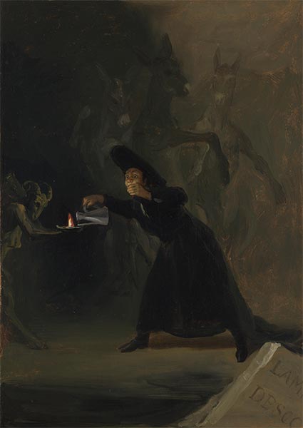 A Scene from El Hechizado por Fuerza (The Forcibly Bewitched), 1798 | Goya | Painting Reproduction