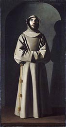 Saint Francis, c.1640/45 by Zurbaran | Painting Reproduction
